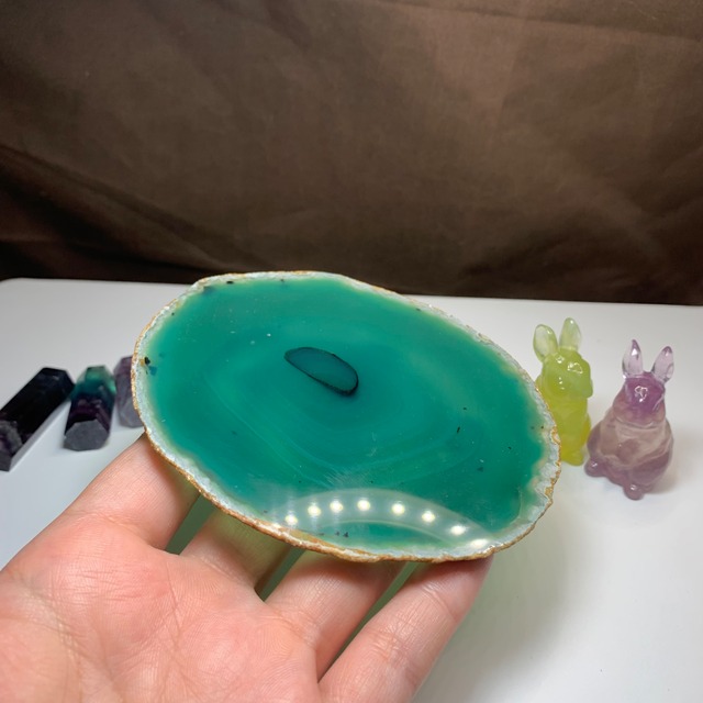 1.ペア☆カラフルフローライトうさぎさん