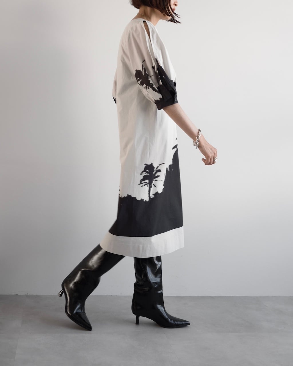DRIES VAN NOTEN × Len Lye PUFF SLEEVE DRESS | dear closet