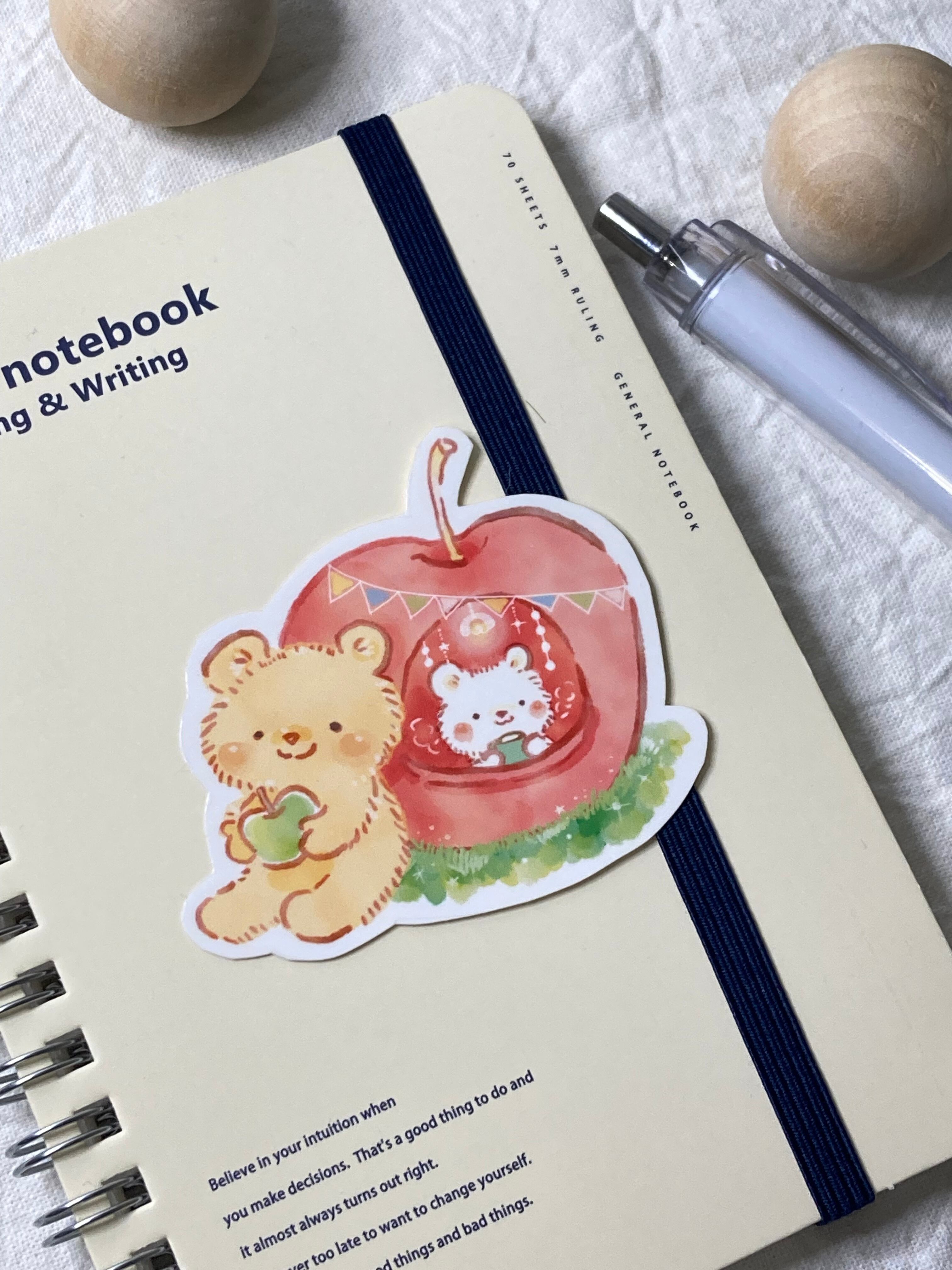 ステッカー◎クマとりんごの家