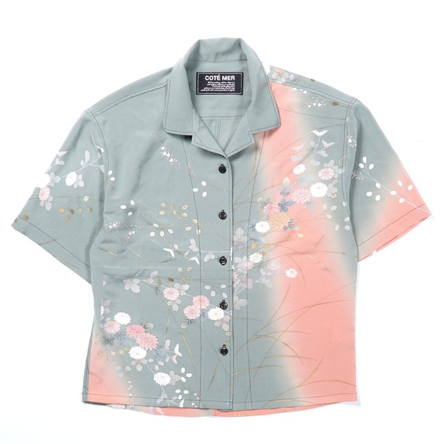 KIMONO OPEN COLLAR SHIRT