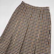 Aquascutum アクアスキュータム イングランド製 ウール フレアスカート vintage