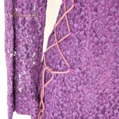 社交ダンス 衣装 スタンダード ドレス ワンピース レッスンウェア パーティドレス オールシーズン 紫 レース ラインストーン パープル系 長袖 エレガント スタイリッシュ 華やか シック 大人の女性 薄手 着心地良い 練習用 ドレスアップ デザイン フォーマル パーティー用 個性的 フェミニン セクシー 機能的 丈長 揺れる 体型カバー 軽やか