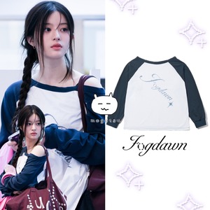 ★ILLIT ミンジュ 着用！！【FOGDAWN】Stardust Raglan Long Sleeve (navy)