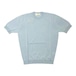 FILIPPO DE LAURENTIIS(フィリッポ デ ローレンティス) crepe cotton short sleeves knit/SAX(800)