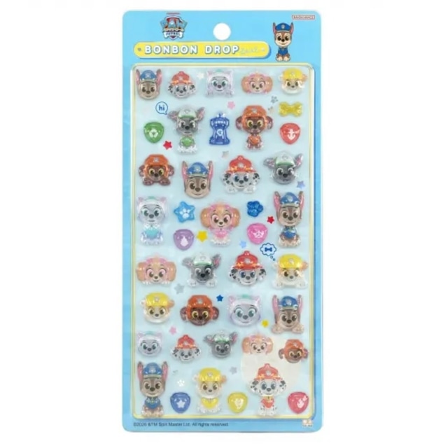 ボンボンドロップシール　パウパトロール/バッジ