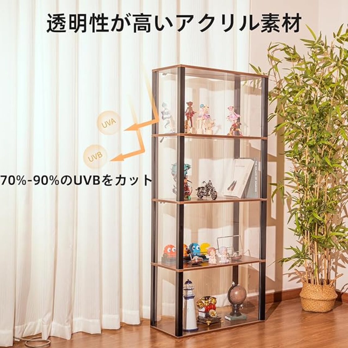 コレクションケース キューブボックスα 卓上 アクリル ロータイプ 
