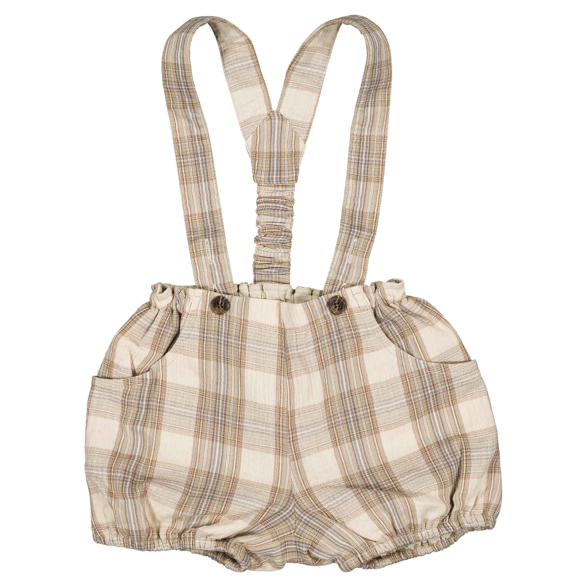 予約【Maison Marelle】Bloomer straps TERNES - soft green tartan / 6月上旬以降入荷