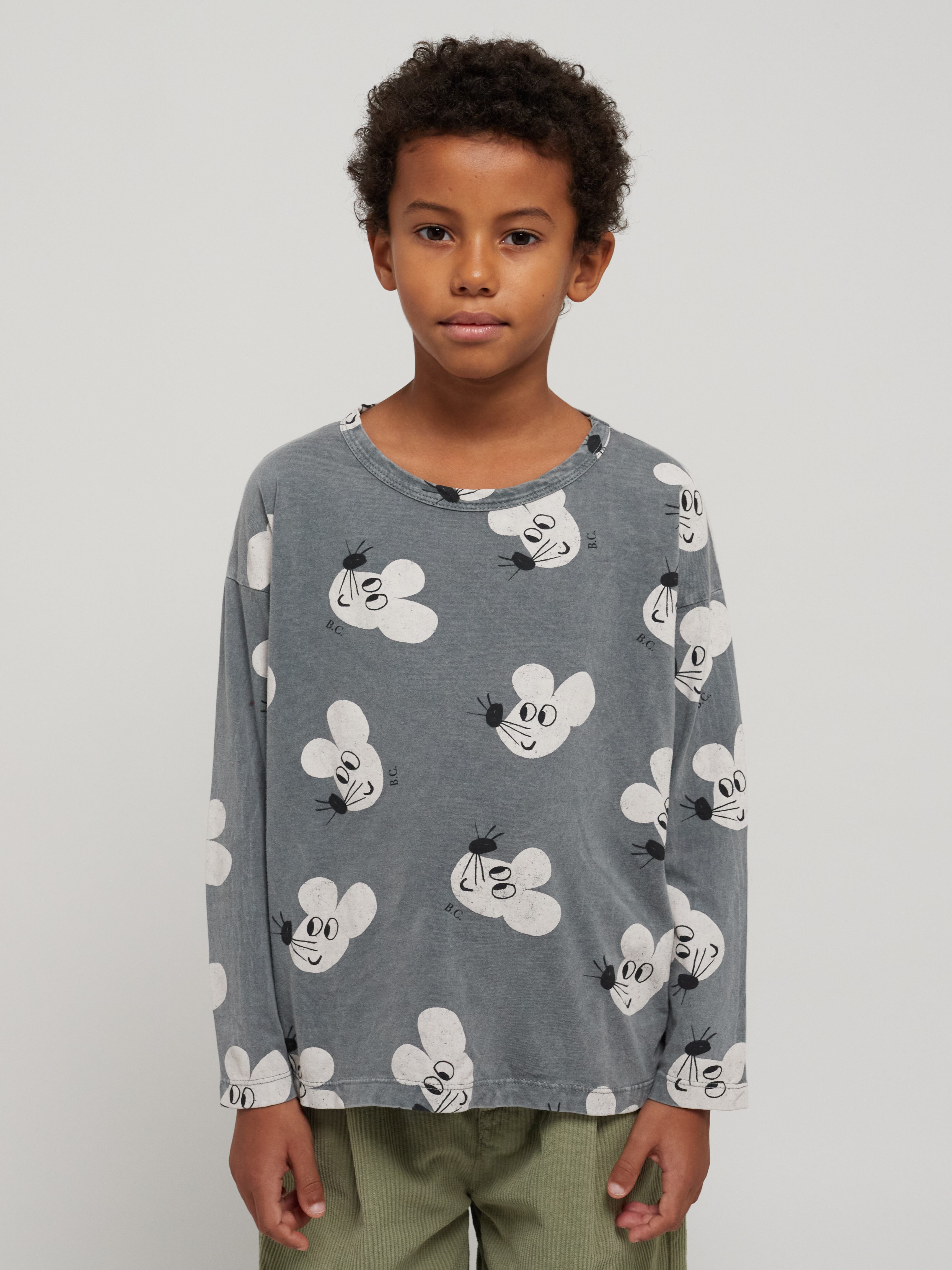 23AW】 bobochoses（ボボショセス）Mouse all over long sleeve T ...
