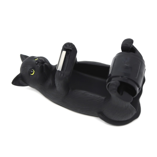 猫テープカッター(テープディスペンサー黒猫)ミニ