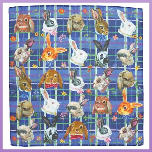 Nathalie Lete ハンカチ うさぎ