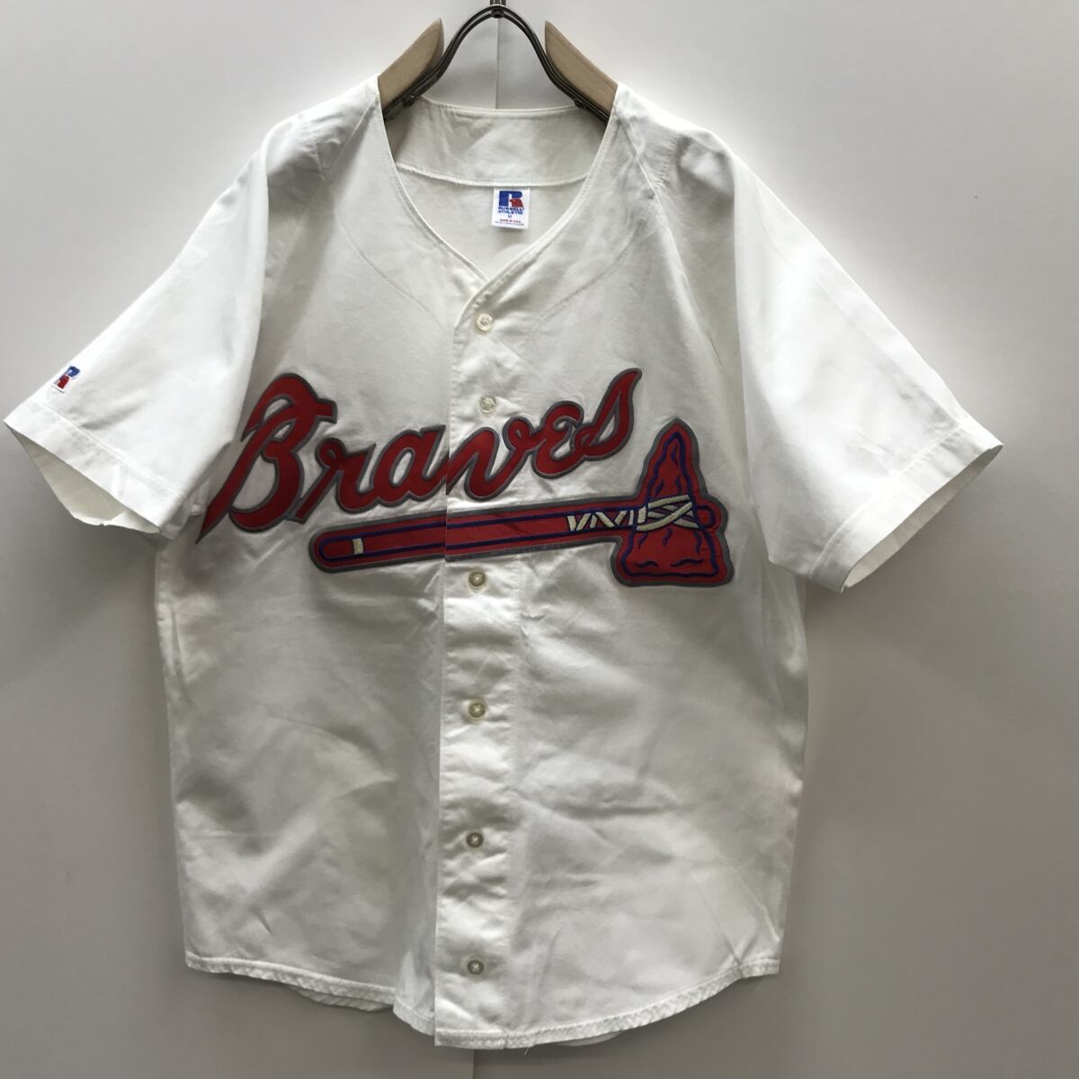 90s USA スウェット　フルーツオブザルーム　MLB アトランタブレーブス