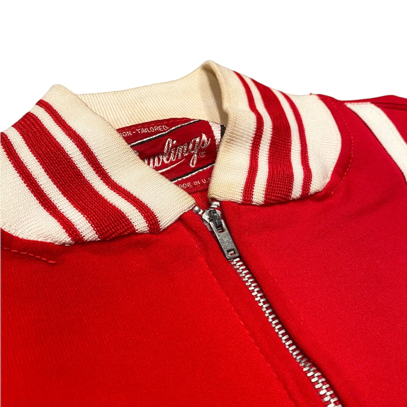 60's~70's Rawlings Half Zip BaseBall Shirt 46 / ベースボールシャツ 半袖シャツ ヴィンテージ 古着