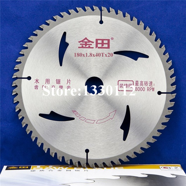 7 "インチ木工tct丸鋸刃木材用180 × 1.8 × 40 t × 20