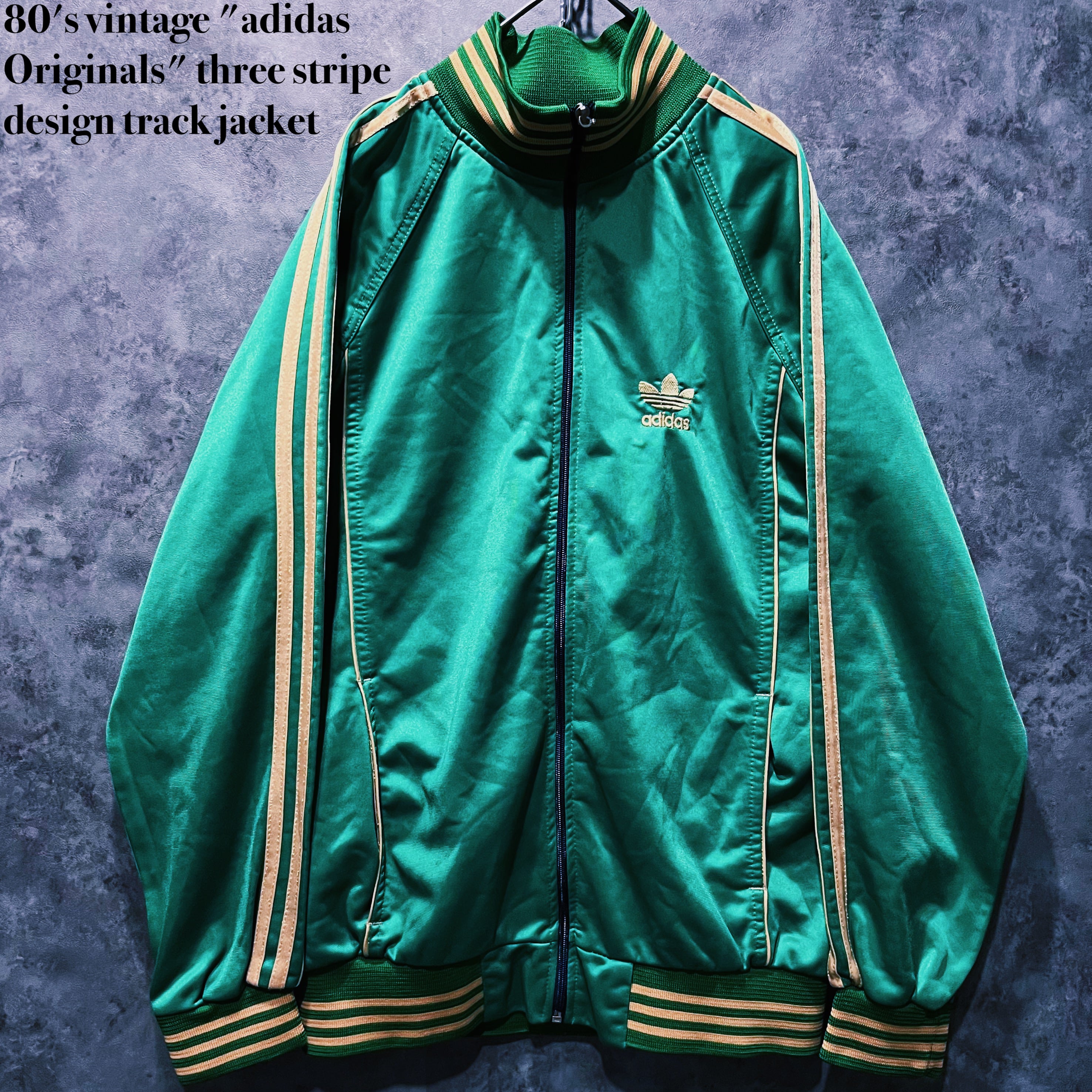 doppio】80's vintage "adidas Originals" three stripe design track jacket |  ayne