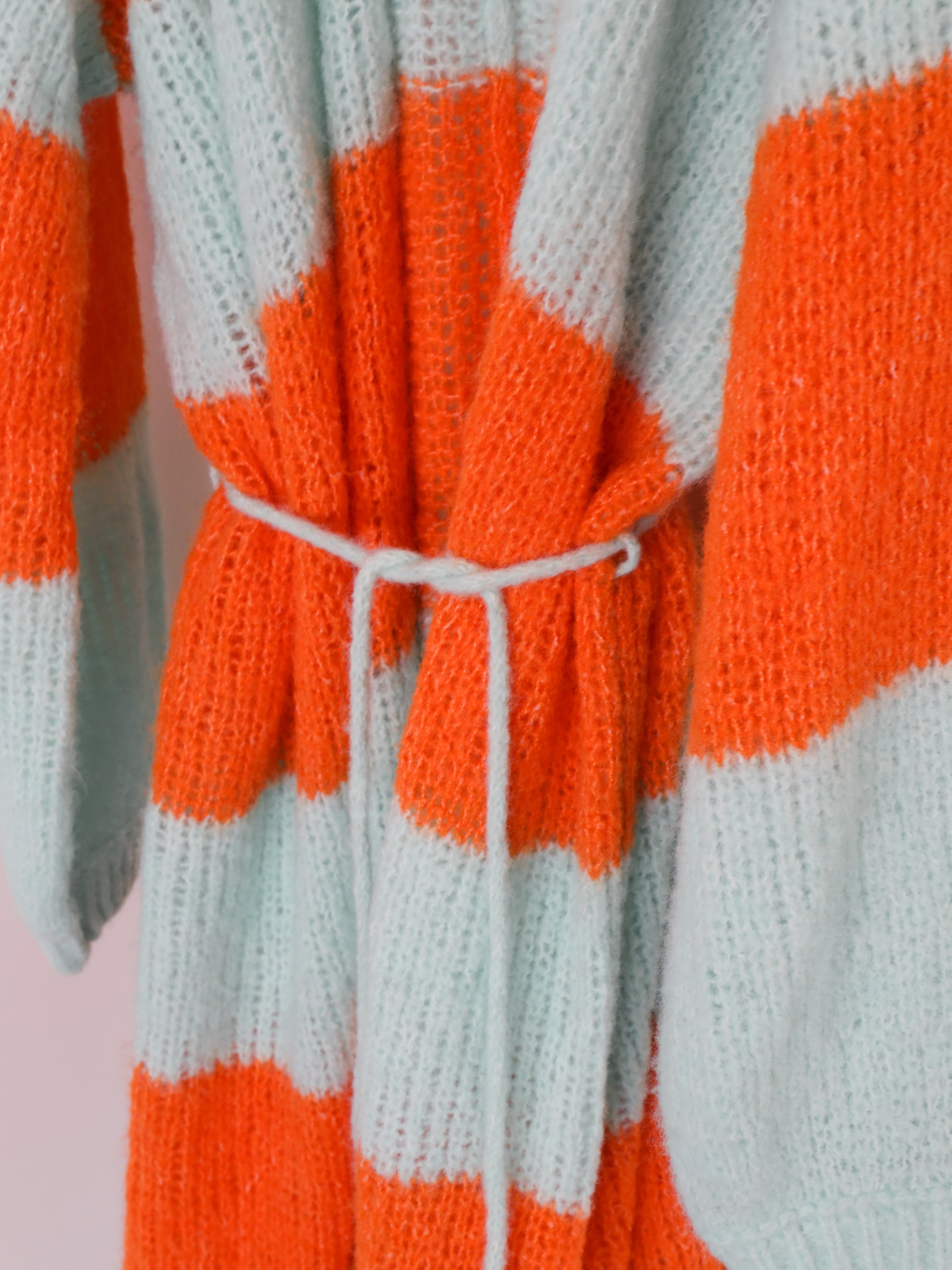 カーディガン LOKA MOHAIR LONG GOWN ORANGE mohair like long knit cardigan | Katrin TOKYO