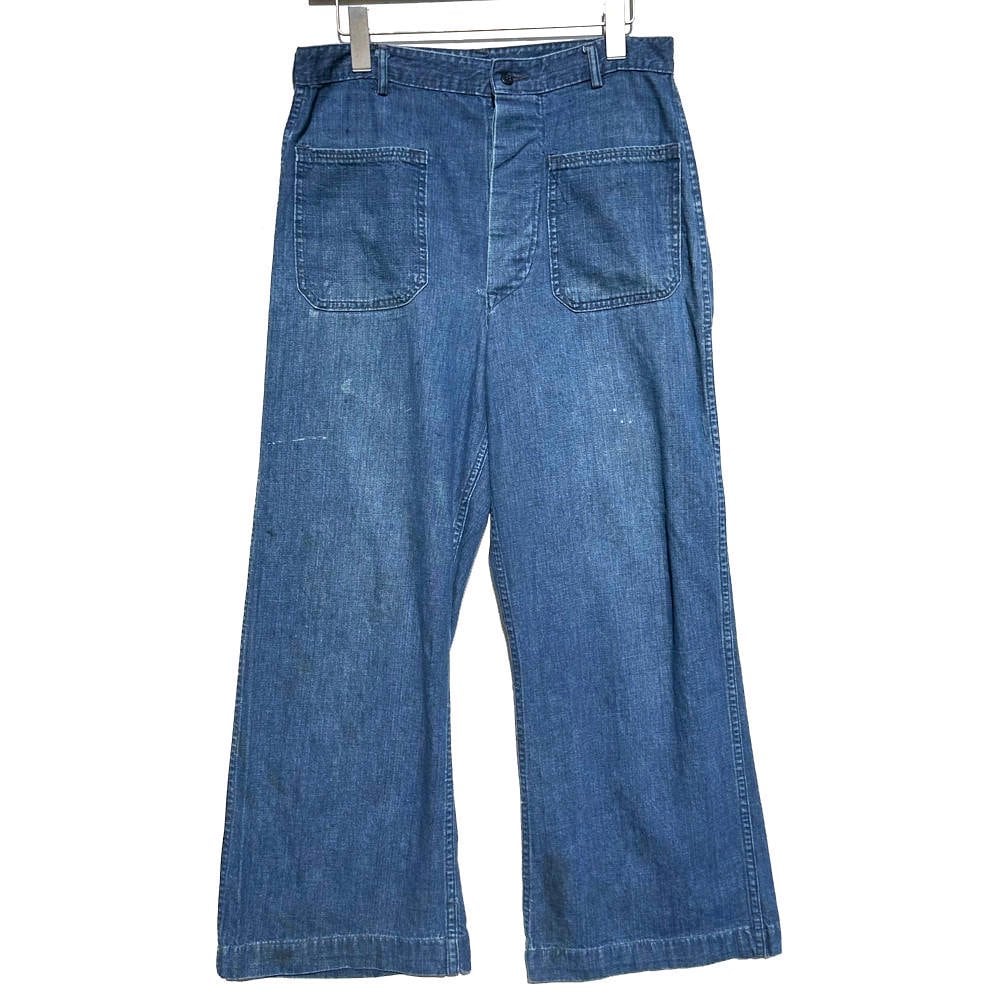 USNAVY] Vintage Sailor Denim Pants [1950s-] Vintage Sailor Denim