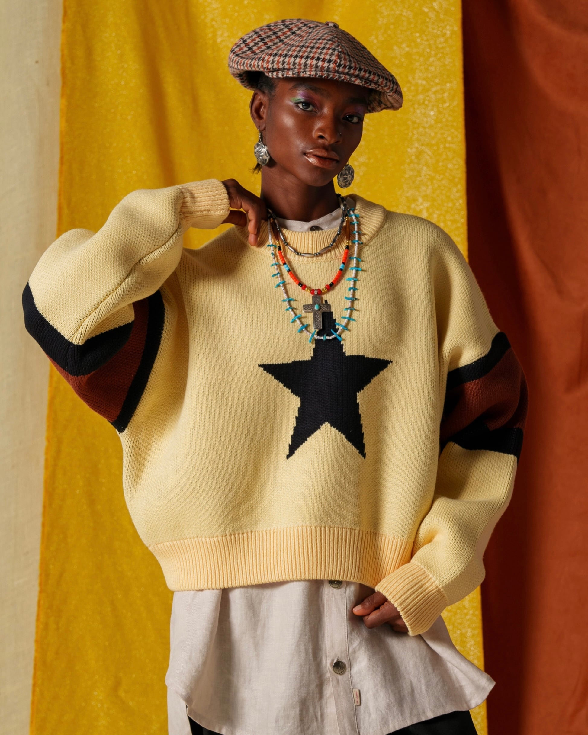 【26年2月中旬発送】Star Warm Sweater/Vanilla