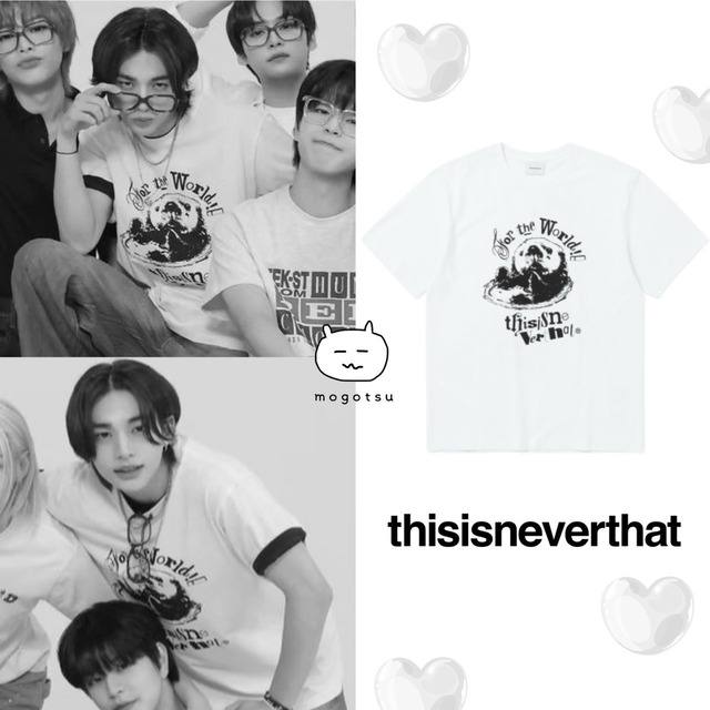 ★Stray Kids ヒョンジン 着用！！【THISISNEVERTHAT】Otter Tee White