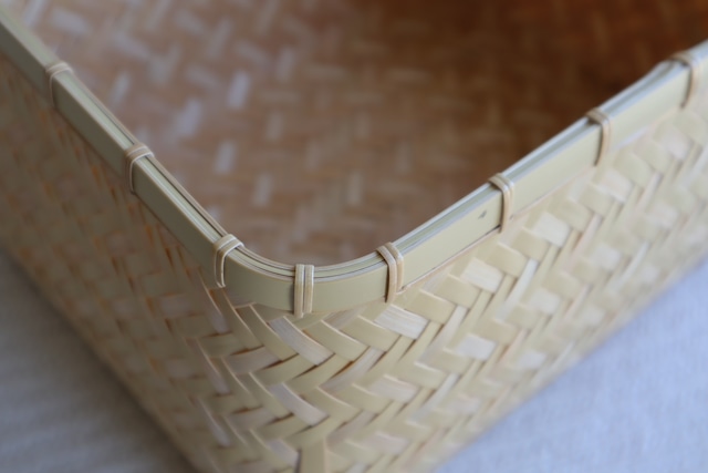 近藤雅代 /網代角整理かご(大)