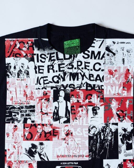 【美品】REBEL DREAD HARDWARE レベル ドレッド ハードウェア シャツ ホワイト 白 サイズ:M | TAGS WKGPTY THE PUNK ROCK MOVIE ポスタープリント シャツ(RE-CUT EDITION SHIRTS) | トップス カジュアルシャツ 長袖【メンズ】【中古】 REBEL DREAD HARDWARE / THE PUNK ROCK MOVIE : RE CUT EDITION S/S T