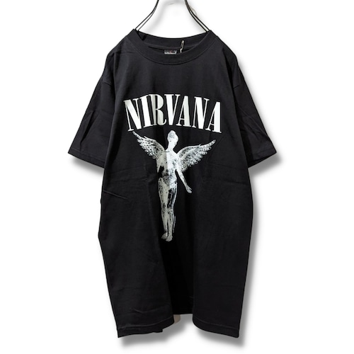 NIRVANA　ニルバーナ　バンドT　新品　ブラック　プリント　BC160