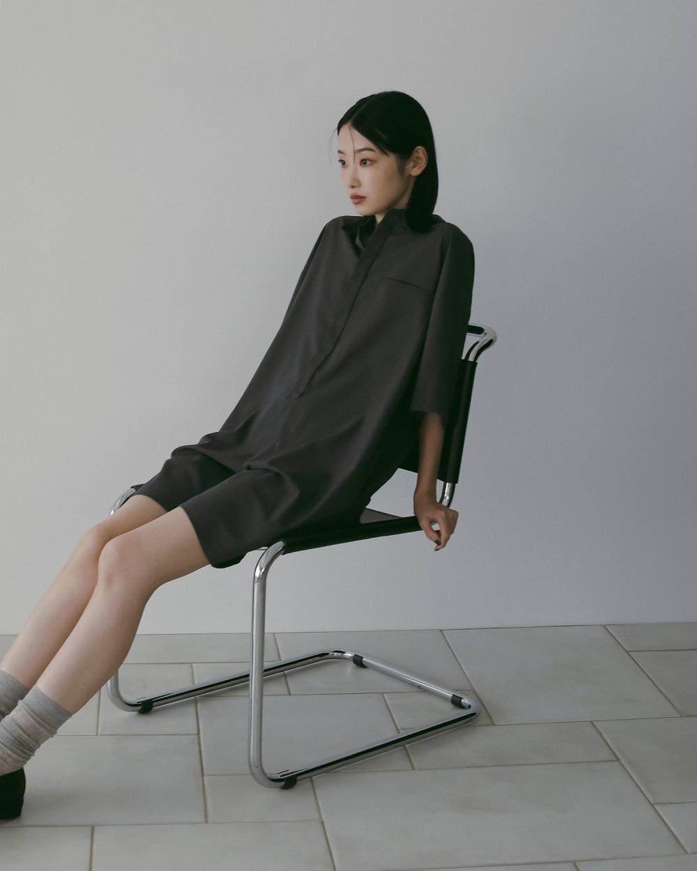 anuke 】Halfsleeve Shirts Combinaison | valance 福井｜レディース