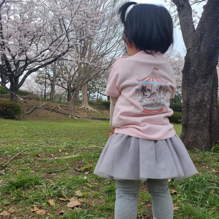 TRUNK　メリーゴーラウンドブヒブヒTシャツ　キッズサイズ