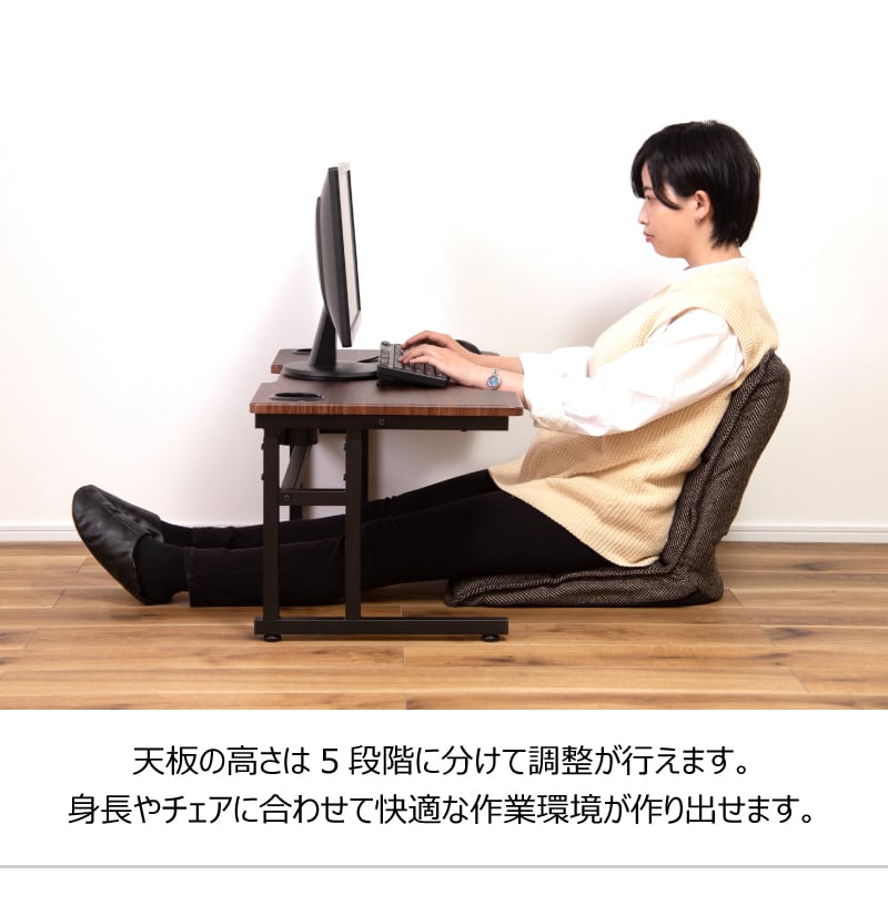 パソコンデスク おしゃれ 幅90cm コンパクト シンプル テレワーク