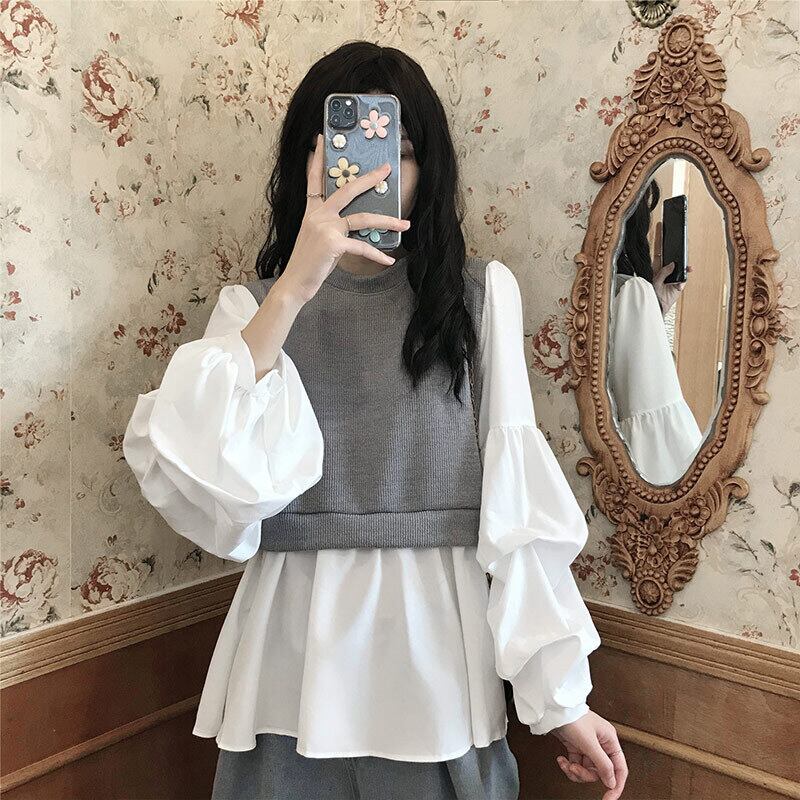 シャツ スプリングオータムトップス 春物 秋物 萌量不足76371216489