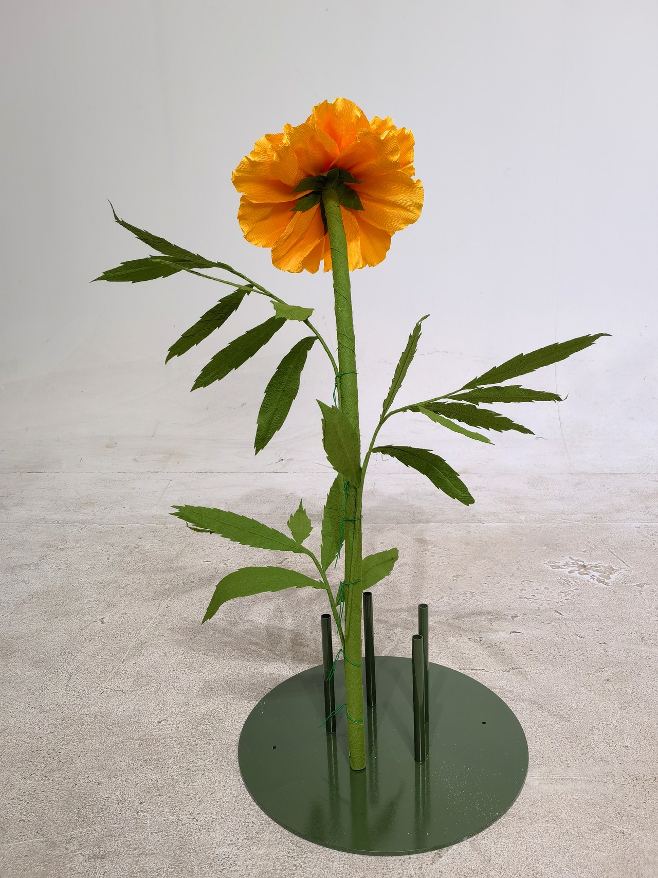 ペーパー ジャイアントフラワー マリーゴールド30cm オレンジ