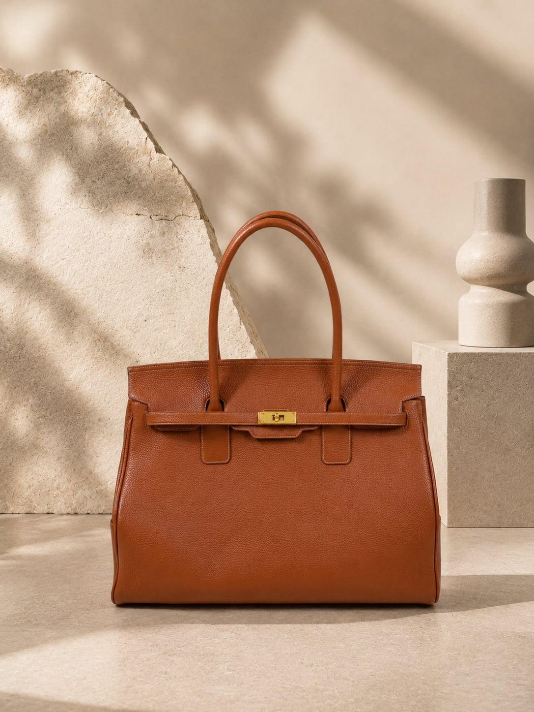 A-croire Grand Italian Leather Totebag | EUROKENVY®︎