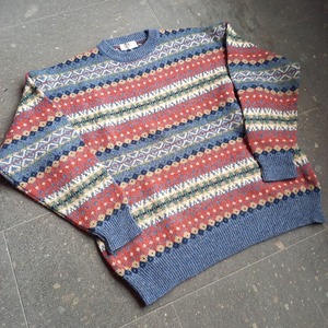 エスニック柄 ニット used [102018]