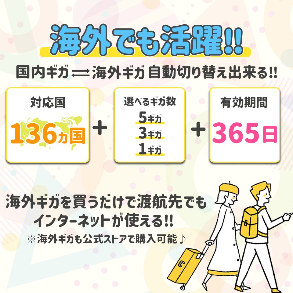 ギガセット リチャージWiFiルーター 94.8GB 契約不要・月額不要