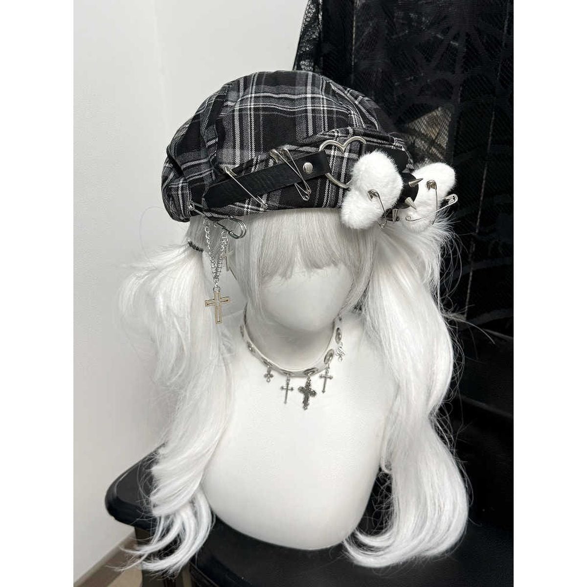 チェック柄スウィート＆クールベレー帽 | Maiden's Rêve