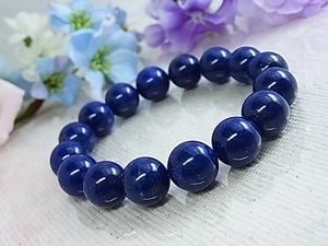 ★SALE★高品質 大粒 ラピスラズリ12ｍｍ 強運 幸運の呼び込み お守り 幸せ 星空 願い 瑠璃色 パワーストーン 天然石ブレスレットF53