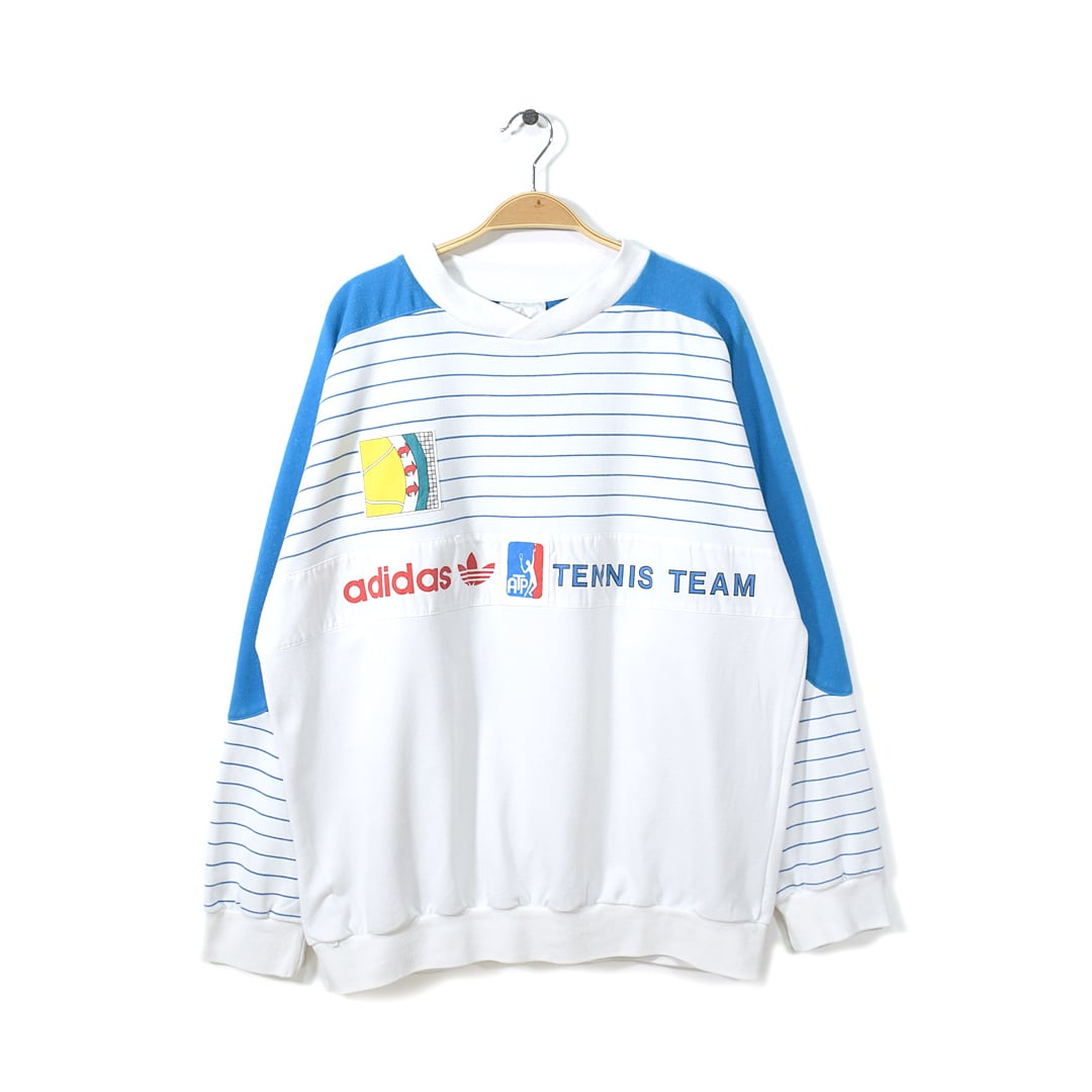 80s アディダス ATP スウェット ヴィンテージ オールド adidas tennis メンズL 古着 @CF0619