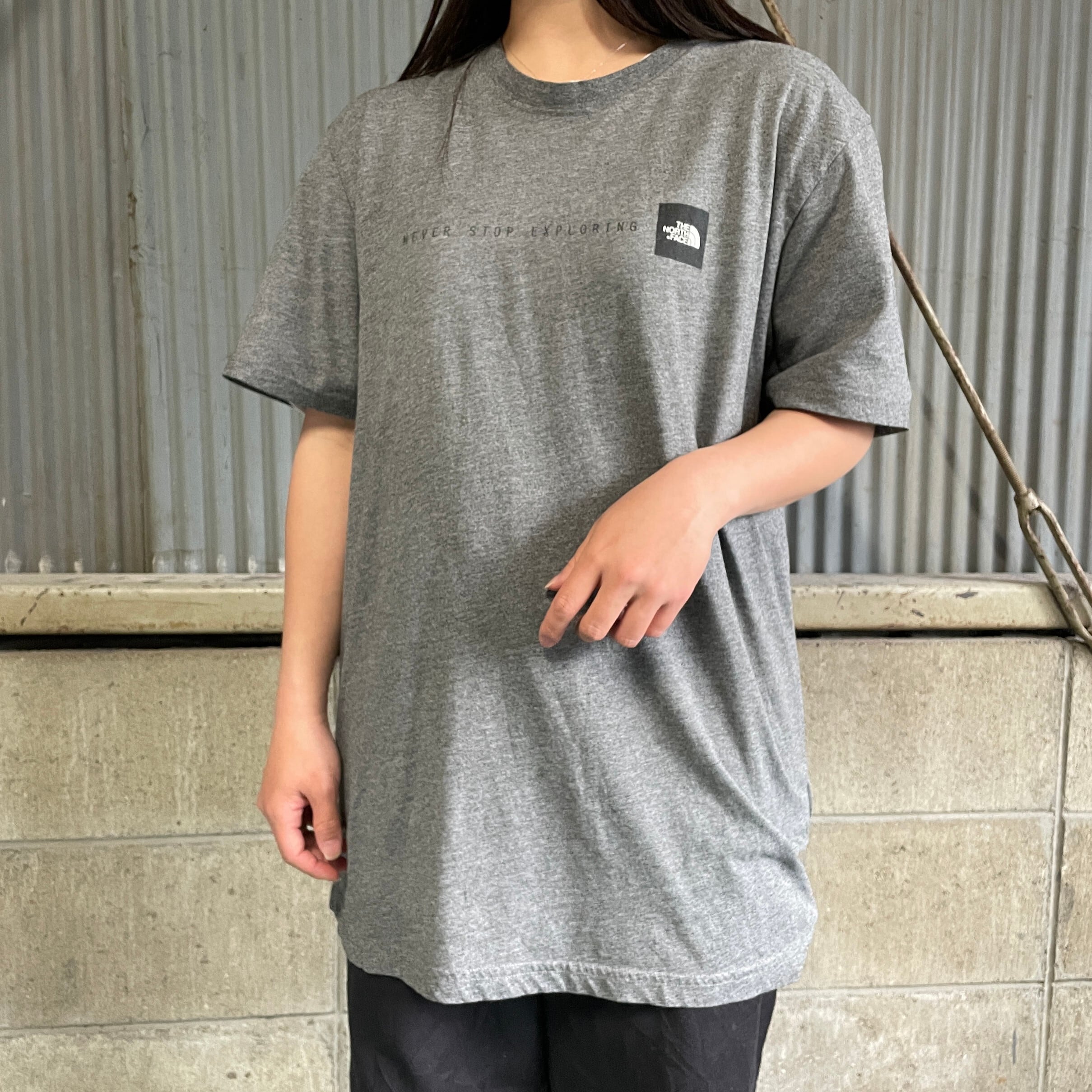 ノースフェイス　THE NORTH FACE グレー　tシャツ