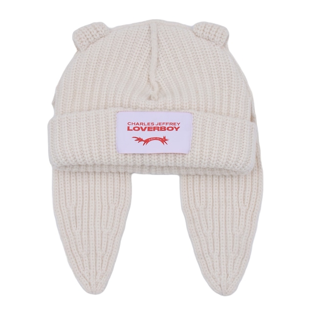 【CHARLES JEFFREY】CHUNKY RABBIT BEANIE..