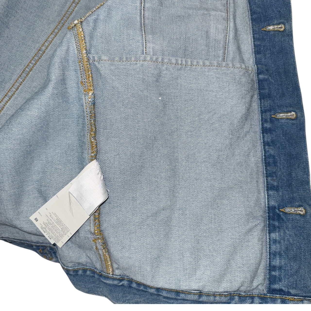 【Maison Margiela】メゾンマルジェラ ホワイトGジャン ノーカラー 48号 Mサイズ相当