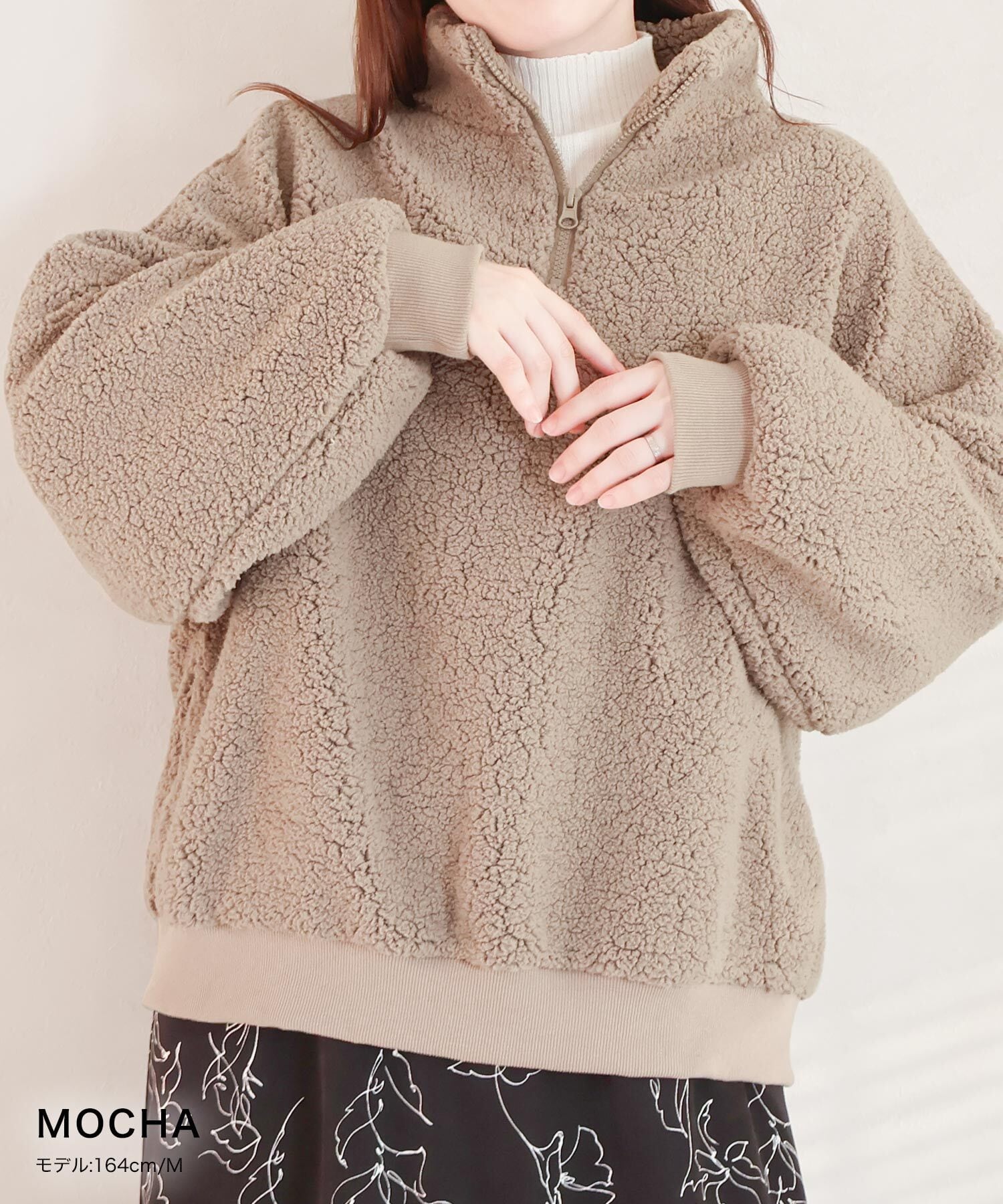 【美品】jumelle /ボアプルオーバー ハーフZIPボアプルオーバー | SocialGIRL（ソーシャルガール公式）