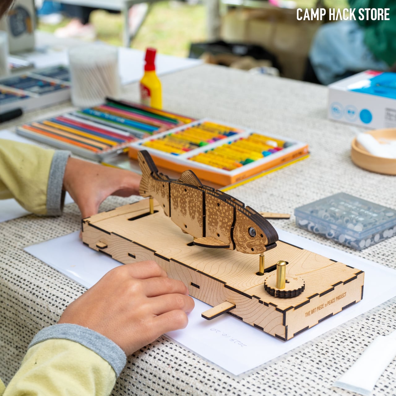 命を吹き込むからくり工作キット「ココロメカニカ」（イワナ） | CAMP