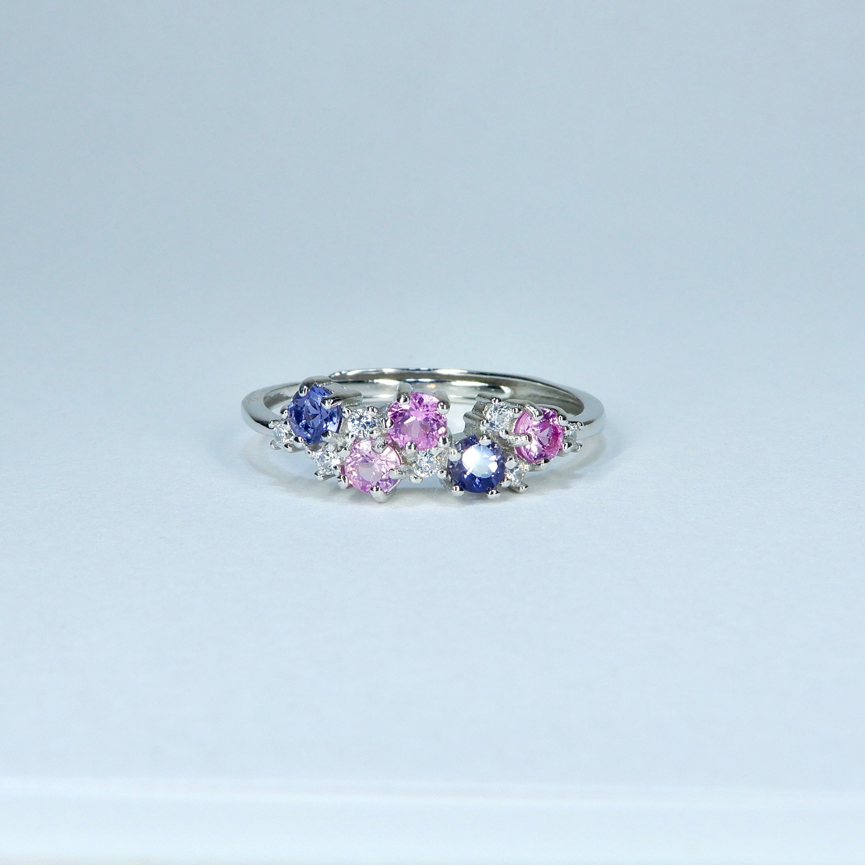 リースRing♦︎非加熱サファイア・アイオライト♦︎