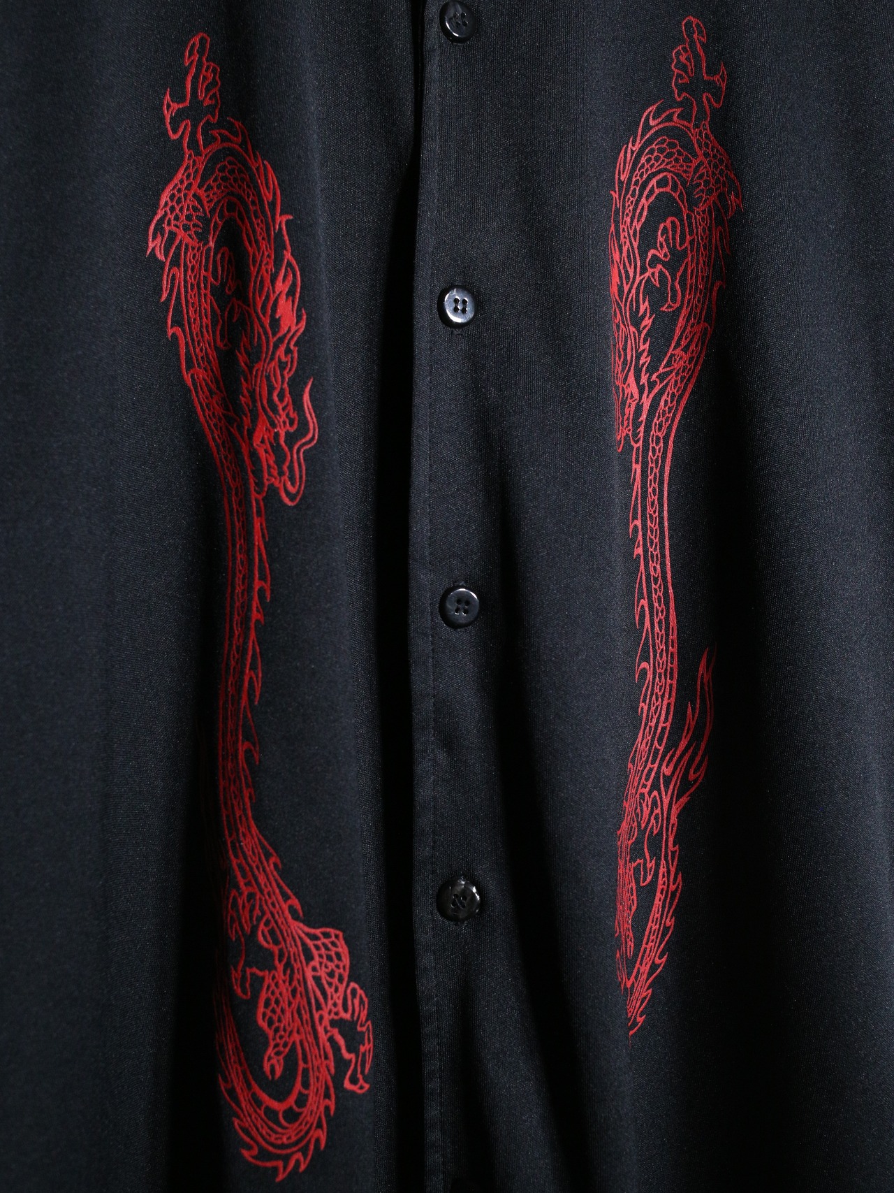 "龍" symmetry design box silhouette s/s shirt - 9