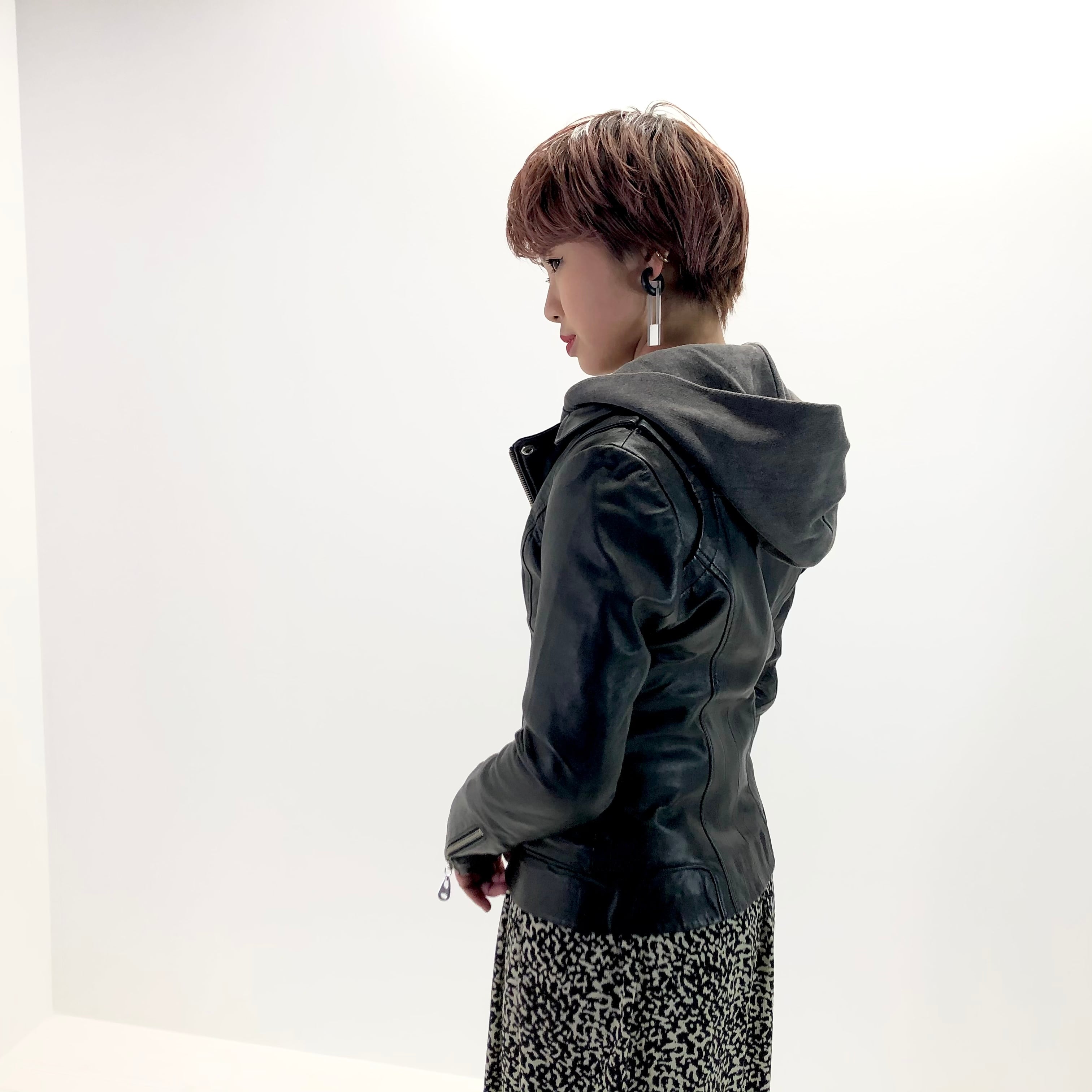 本革ライダースジャケットDOMAドマ 本革 フード付きライダース 