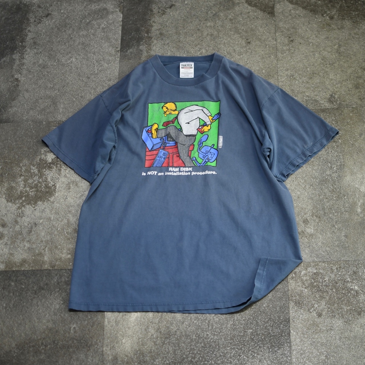 computer joke print tee