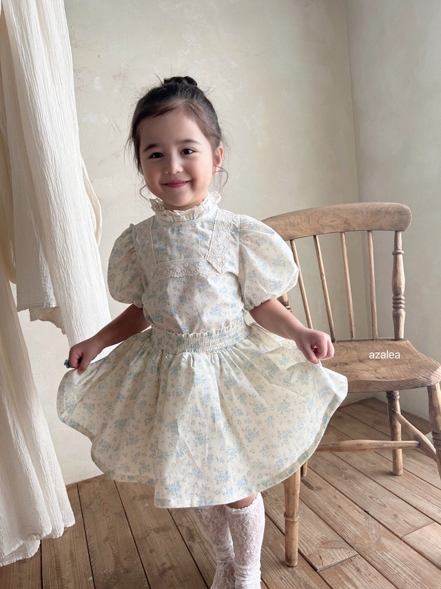 ※セット販売※【即納】 <azalea>  Blossom blouse+Blossom skirt