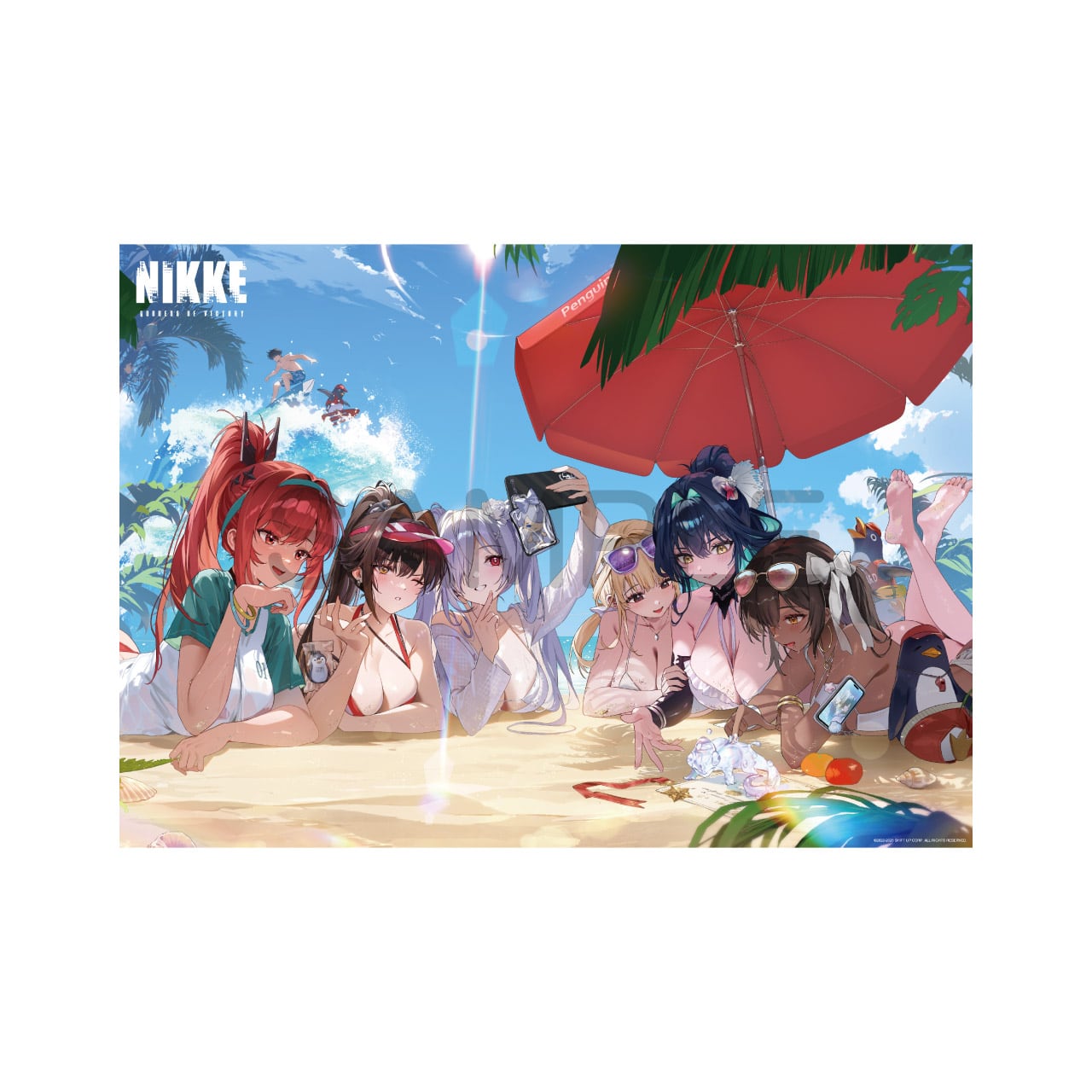ストア限定】『勝利の女神：NIKKE』 クリアポスター 真夏の誘いの先に