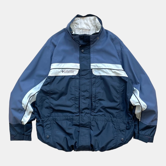 USED 2000's Columbia Sportswear nylon field jacket - navy,blue