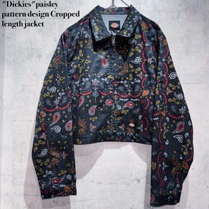 "Dickies"paisley pattern design Cropped length jacket