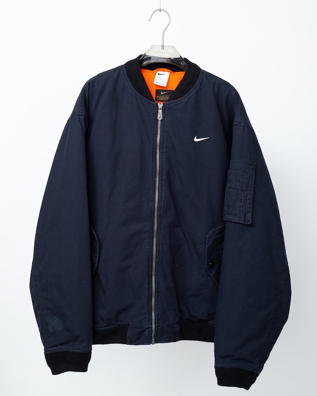 "NIKE" MA-1 type padding cotton bomber jacket